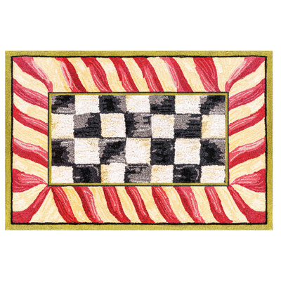 【新品・タグ付き】MACKENZiE-CHiLDS  CHECKラグ 新品・タグ付き】MACKENZiE-CHiLDS CHECKラグ 新品・タグ付き
